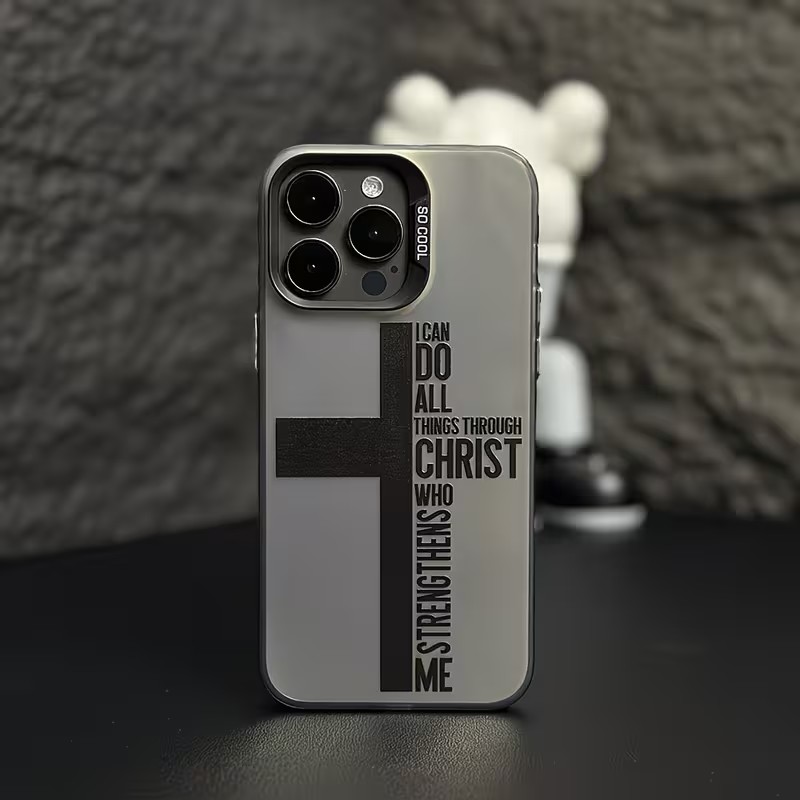 Xo Phone Accessories - Funda Antihuellas con Diseño de Cruz
