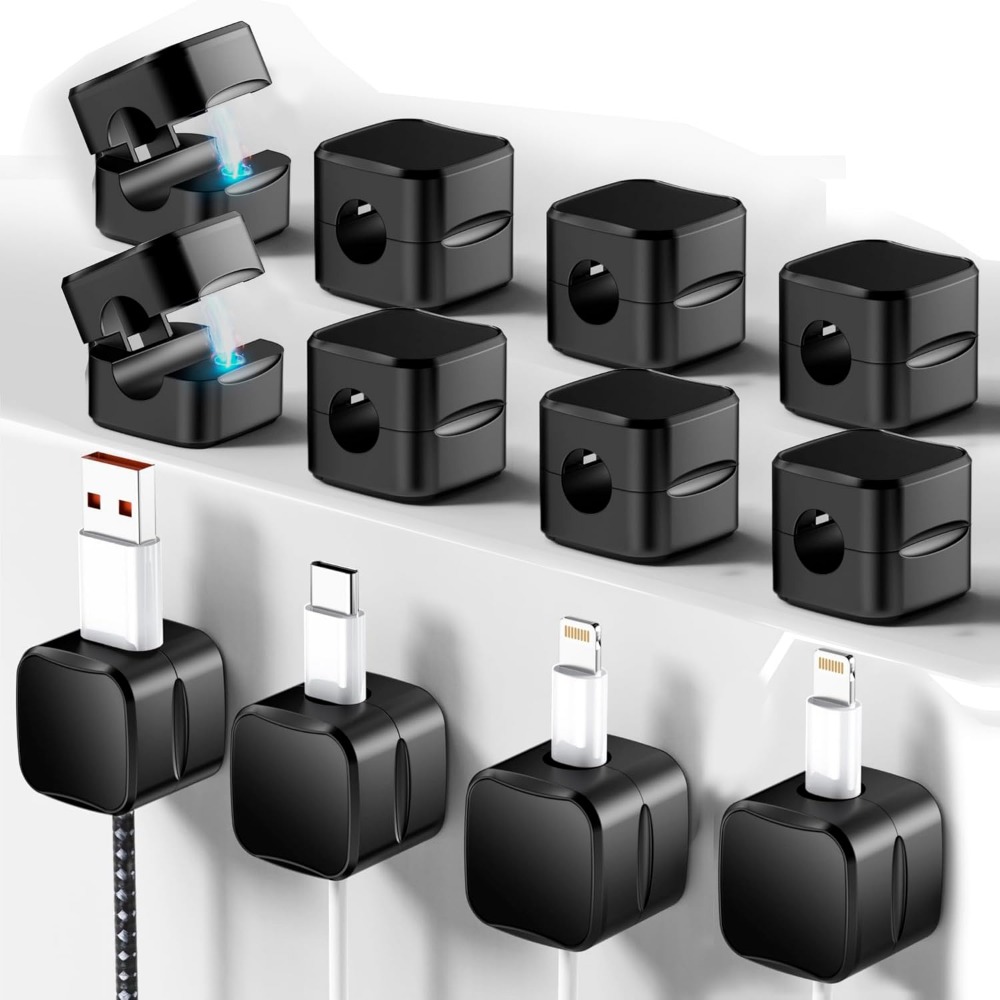 Cable Organizer Magnetic - Clips Magnéticos para Cables: Organizador de