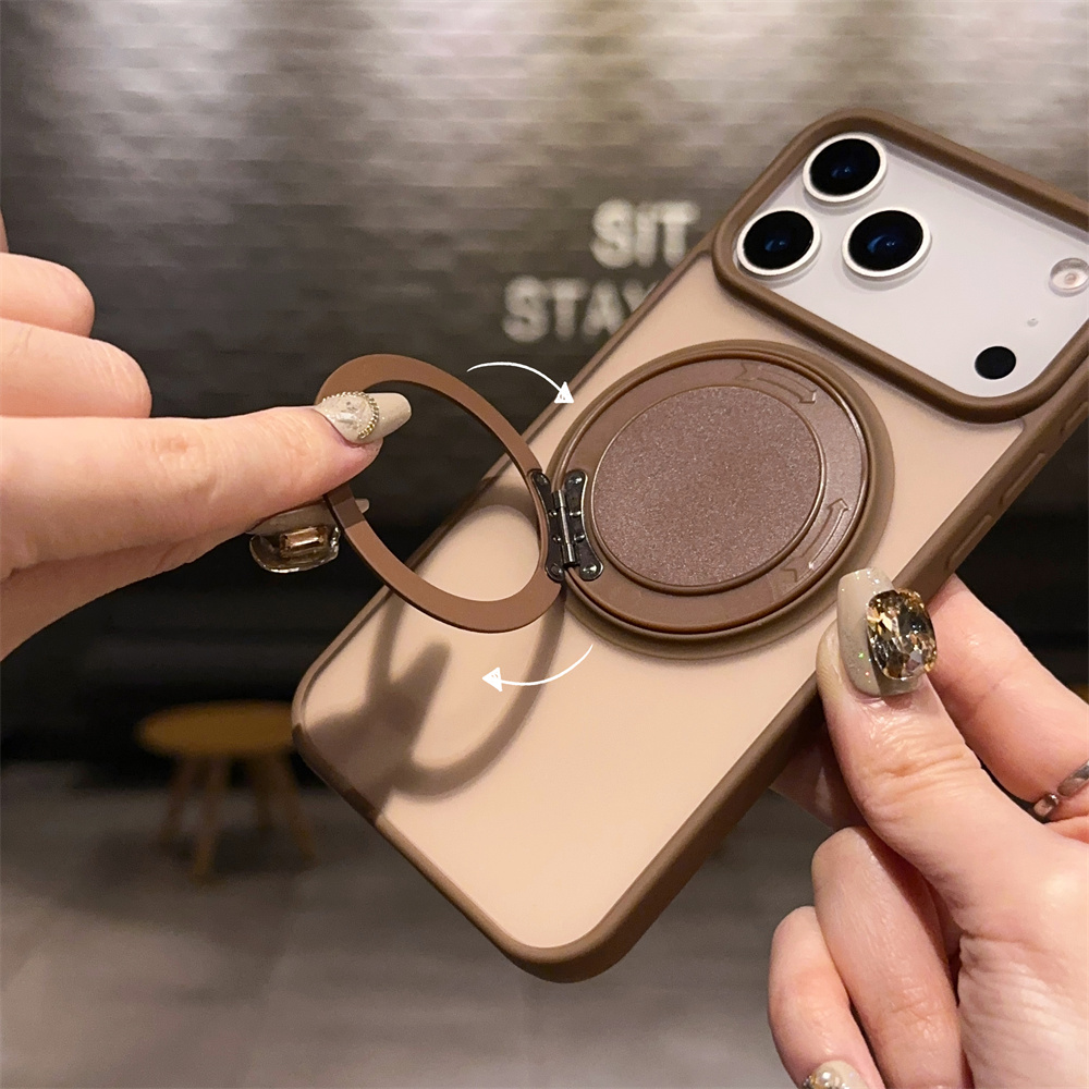 Magsafe Wireless Charger - Funda Magnética con Soporte Giratorio 360°