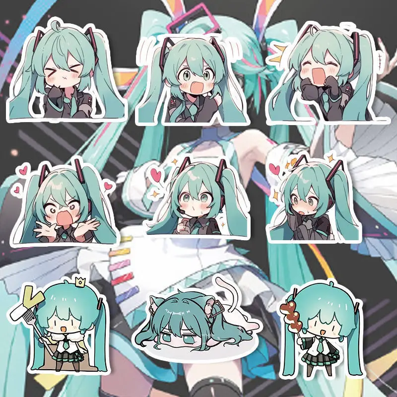 Phone Accessories Under 50 - 10-50-100 Uds. Pegatinas Kawaii de Hatsune