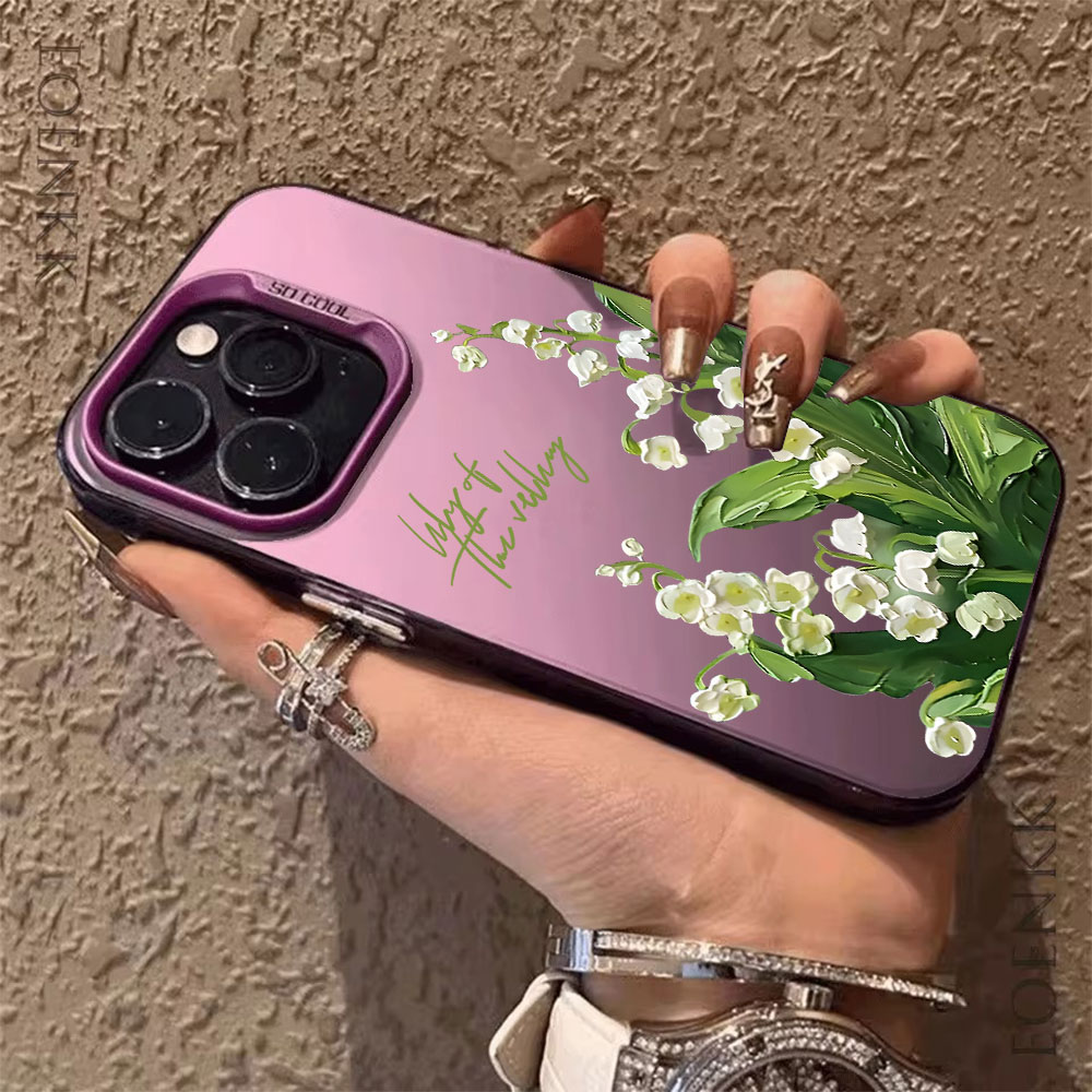 Xo Phone Accessories - Funda Antideslizante con Diseño de Lirio
