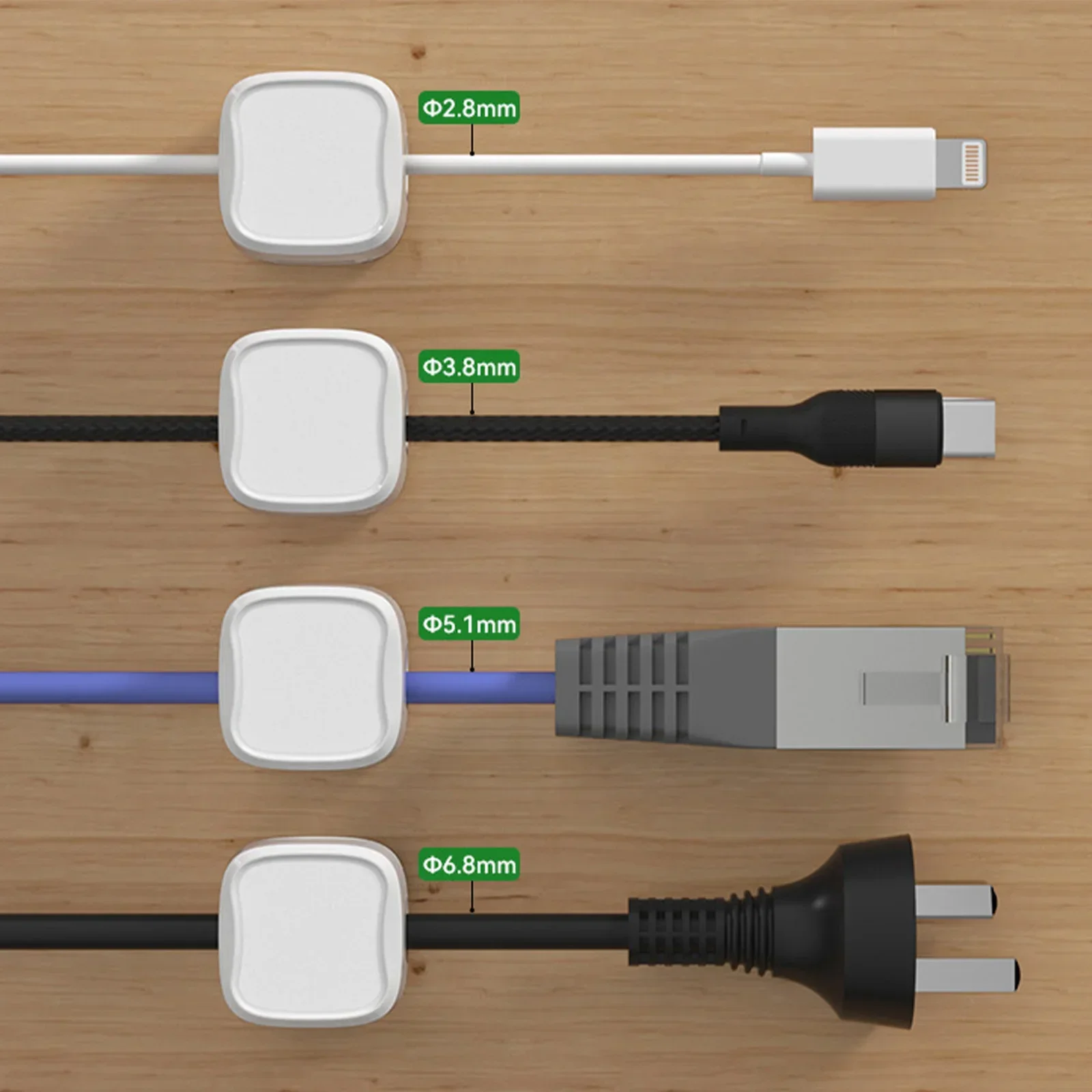 Clips organizadores de cables  - Cable Organizer Magnetic reseña y precio