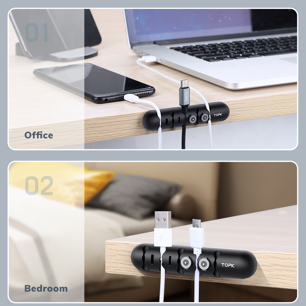 TOPK-organizador de cables L35 - Cable Organizer Magnetic reseña y precio