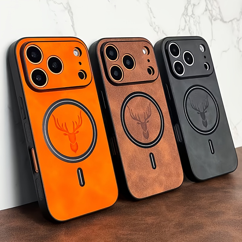 Funda de Lujo de Cuero PU con  - Magsafe Wireless Charger reseña y precio