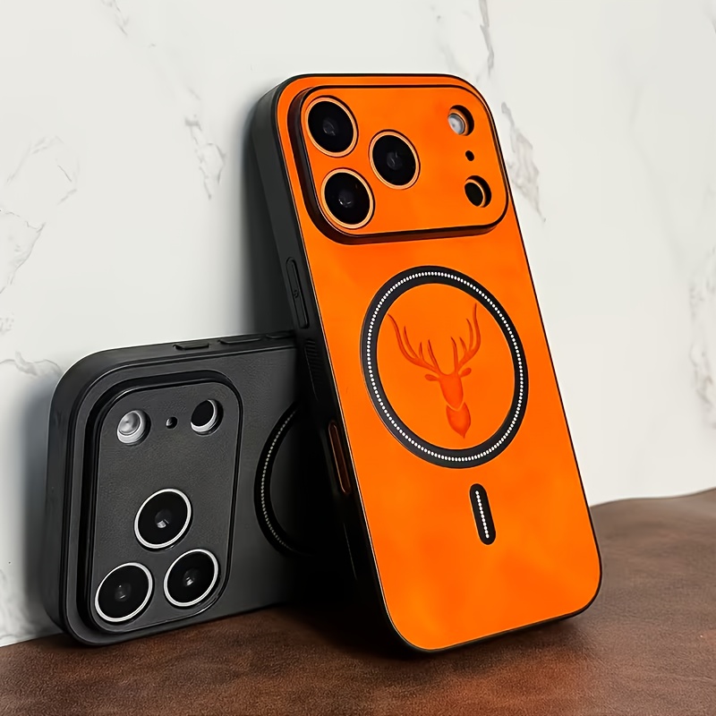 Funda de Lujo de Cuero PU con  - Magsafe Wireless Charger reseña y precio
