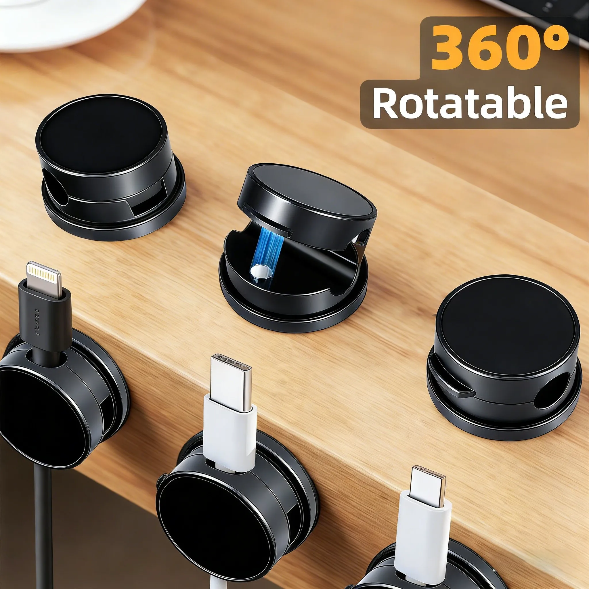6PCS 360 °   Clips Magnéticos  - Cable Organizer Magnetic reseña y precio