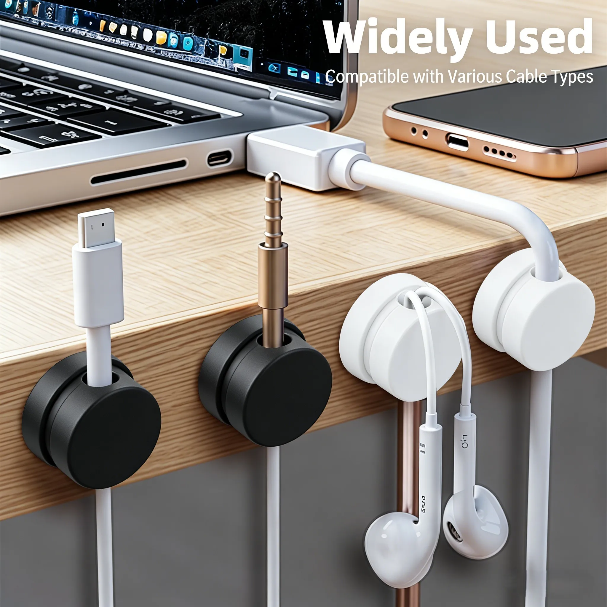 6PCS 360 °   Clips Magnéticos  - Cable Organizer Magnetic reseña y precio