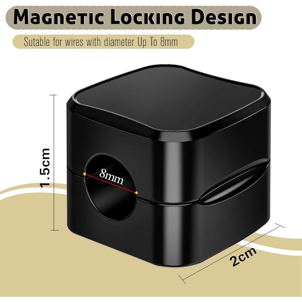 Clips Magnéticos para Cables:  - Cable Organizer Magnetic reseña y precio