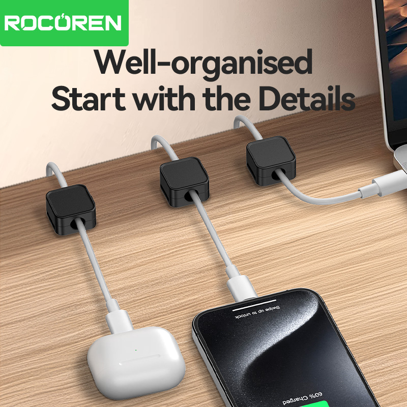 Abrazadera de cable magnética  - Cable Organizer Magnetic reseña y precio